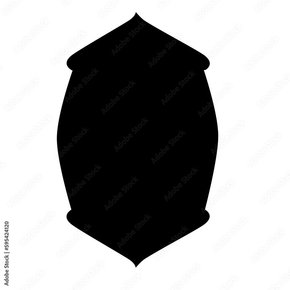 Islamic frame shape design 