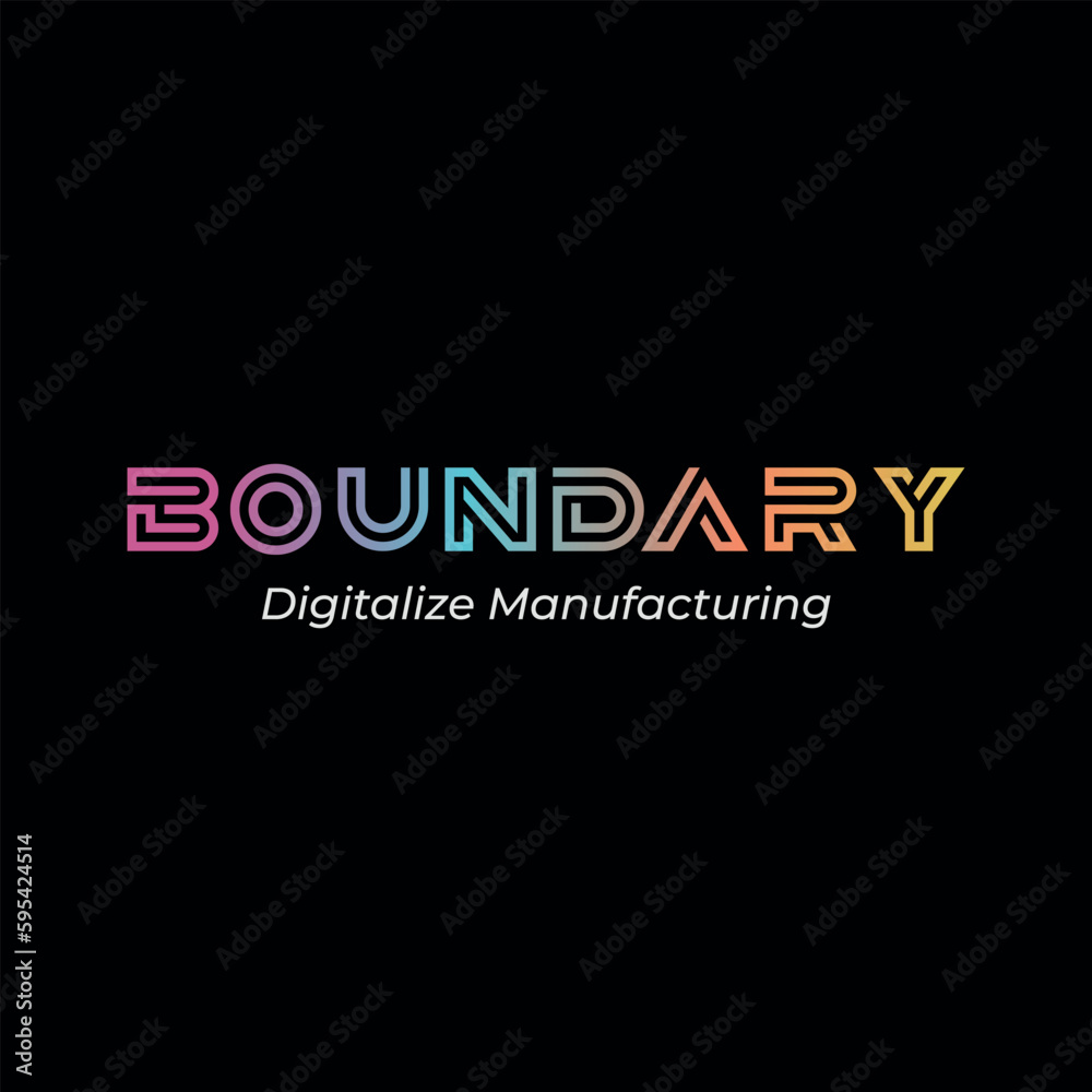 Abstract bounadry logo design template