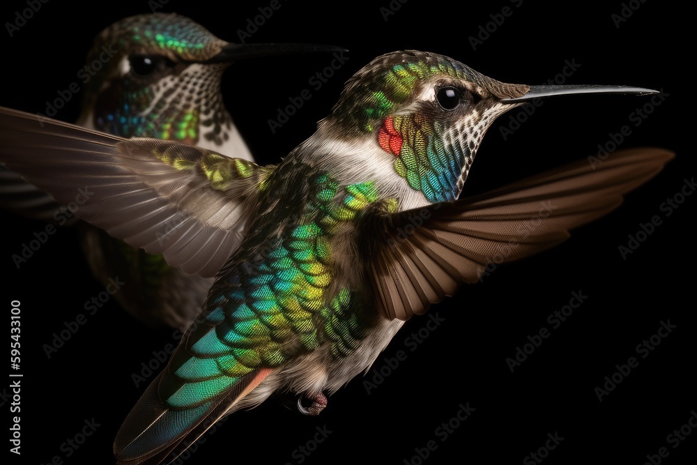 Obraz premium hummingbird feeding on a flower