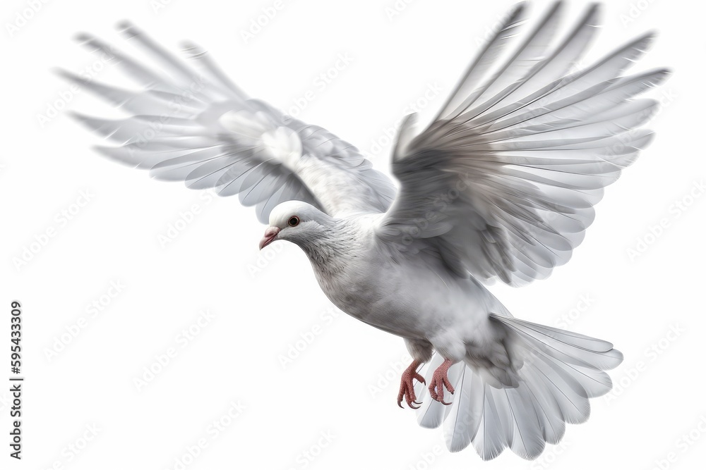 dove isolated on white background dove isolated on white background