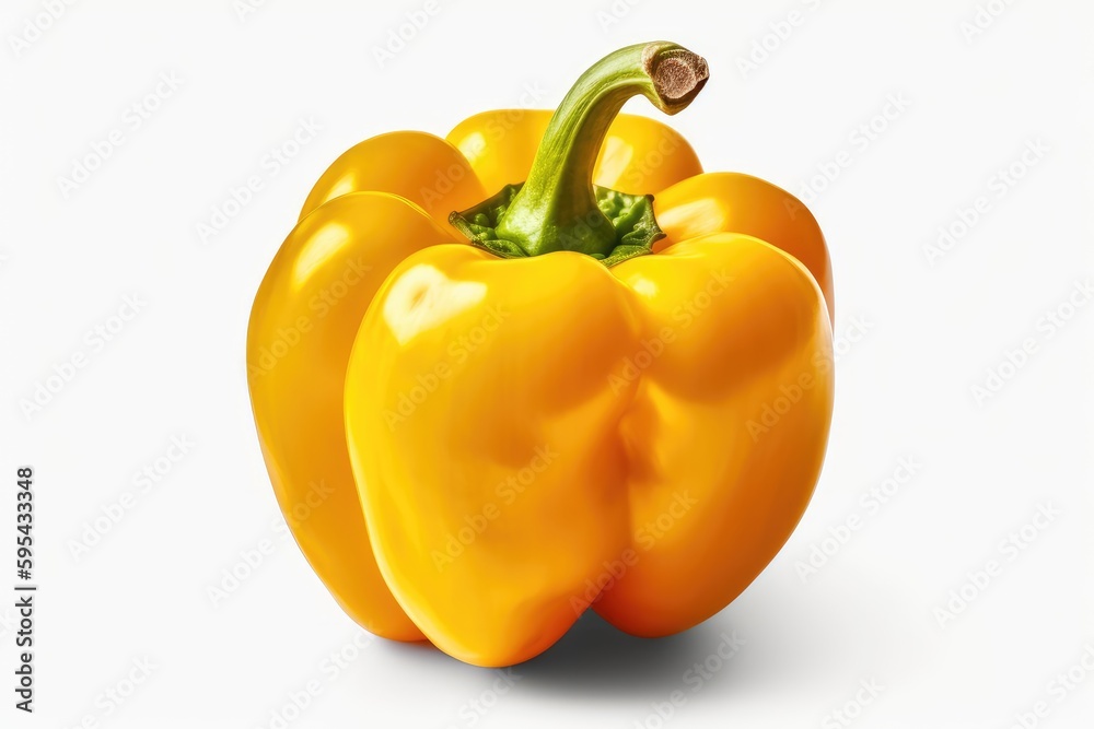 yellow paprika isolated on white yellow paprika isolated on white