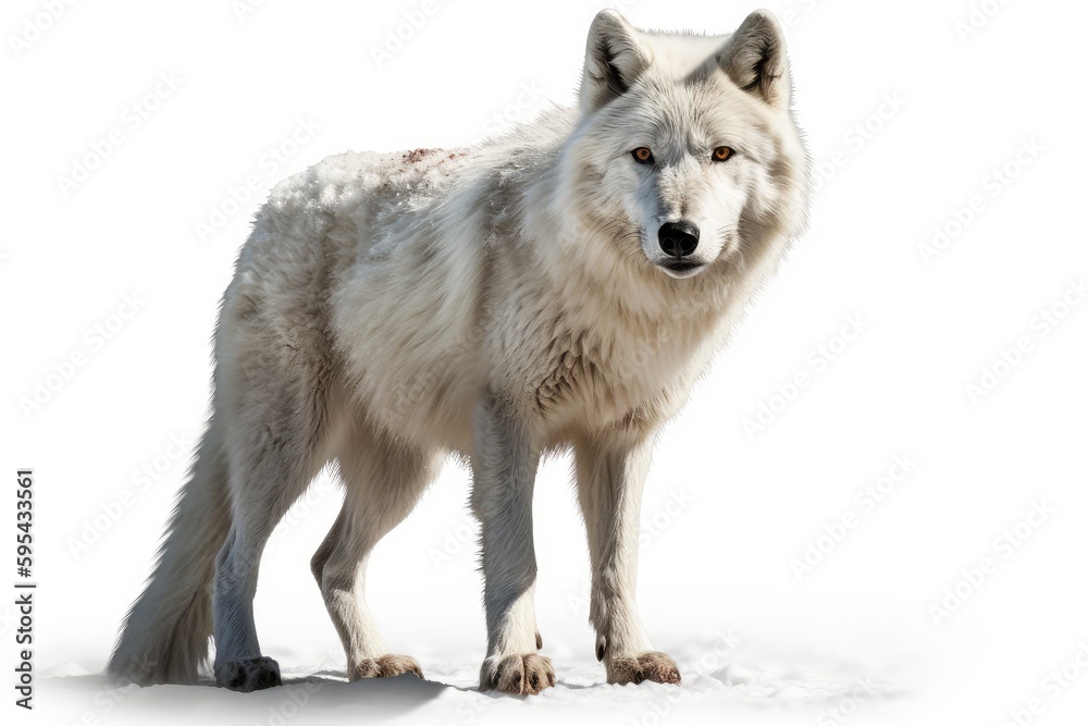 gray wolf isolated on white gray wolf isolated on white