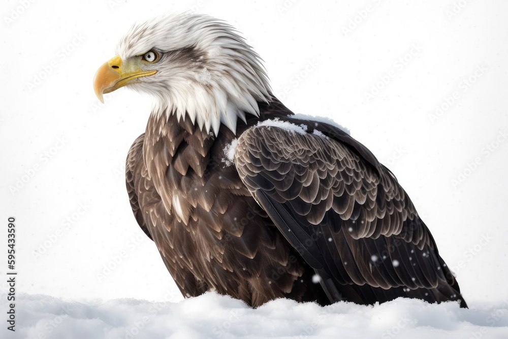Obraz premium american bald eagle on a branch
