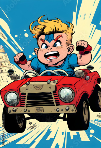 Credible_Minicar_toddlers_version_for_the_comic_book_cover