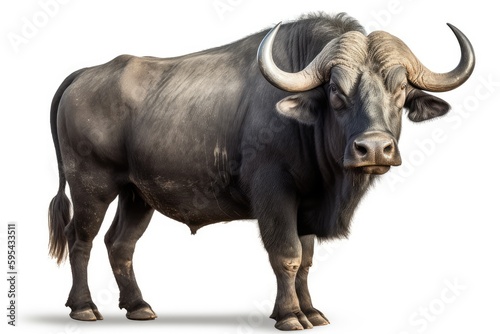 buffalo isolated on white