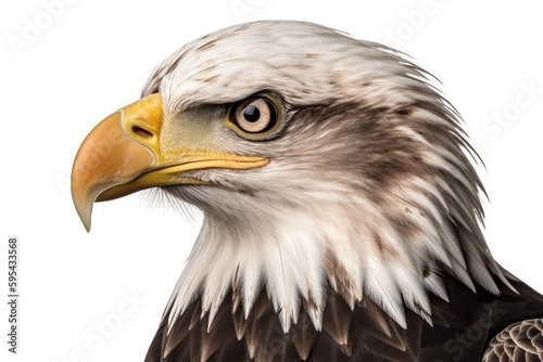 bald eagle isolated on white