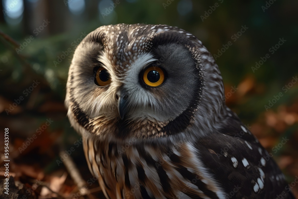 Naklejka premium great horned owl