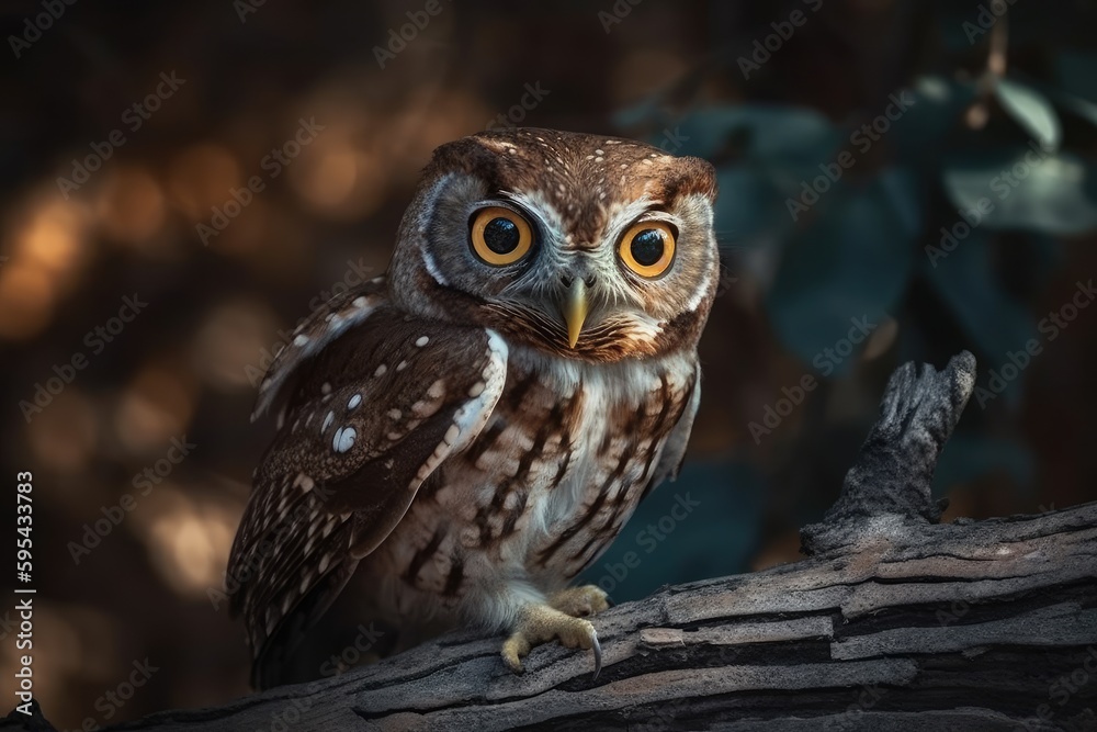 Naklejka premium great horned owl