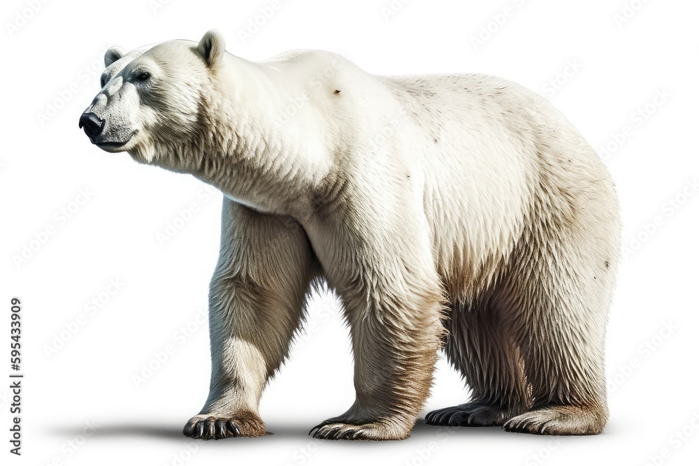 Fototapeta premium polar bear isolated on white