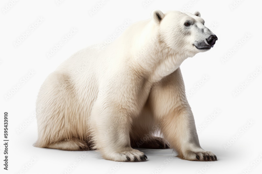 polar bear isolated on white polar bear isolated on white