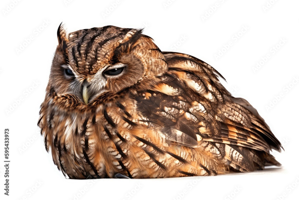 Naklejka premium great horned owl