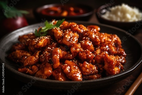 Delicious food Szechuan Chicken