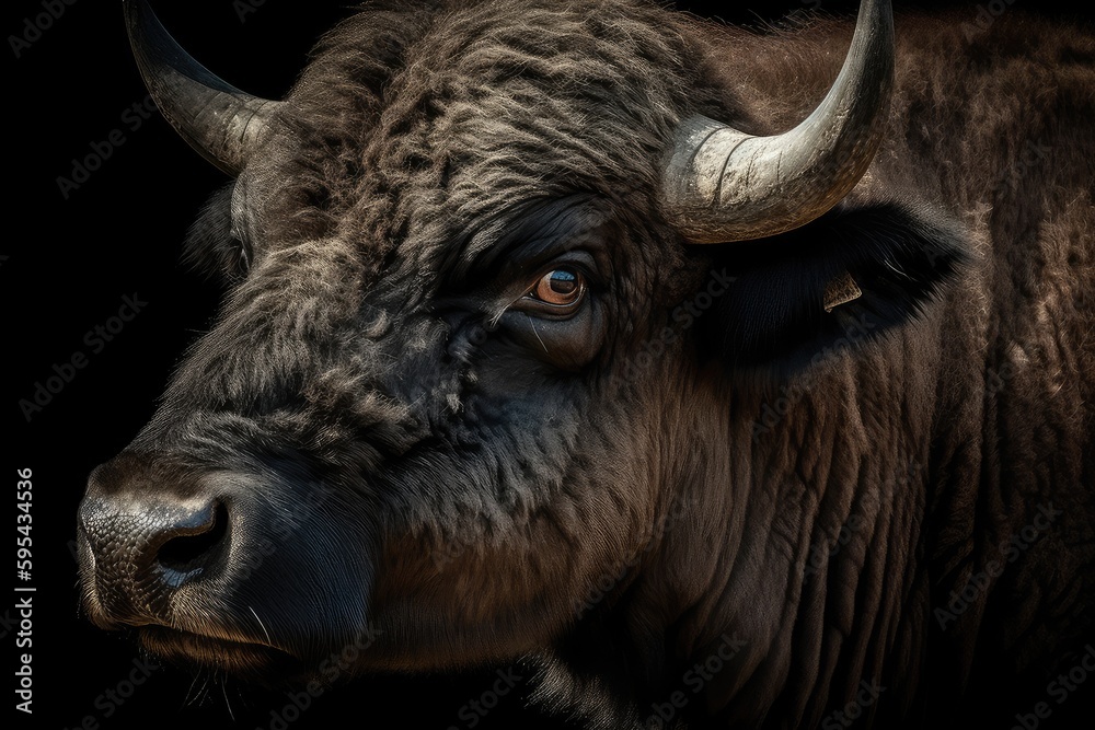 close up of a buffalo close up of a buffalo