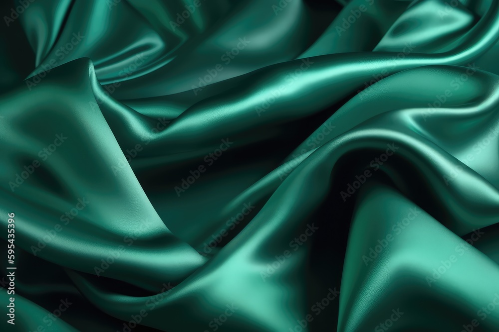 Obraz premium Emerald Green Satin texture Background