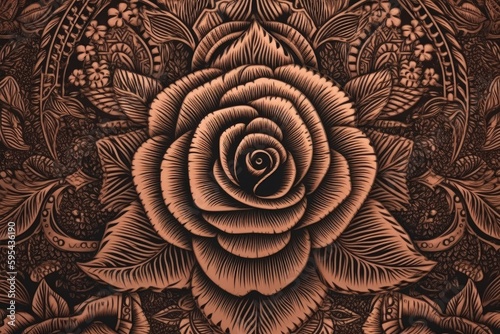 Rose Tribal pattern backgrounds