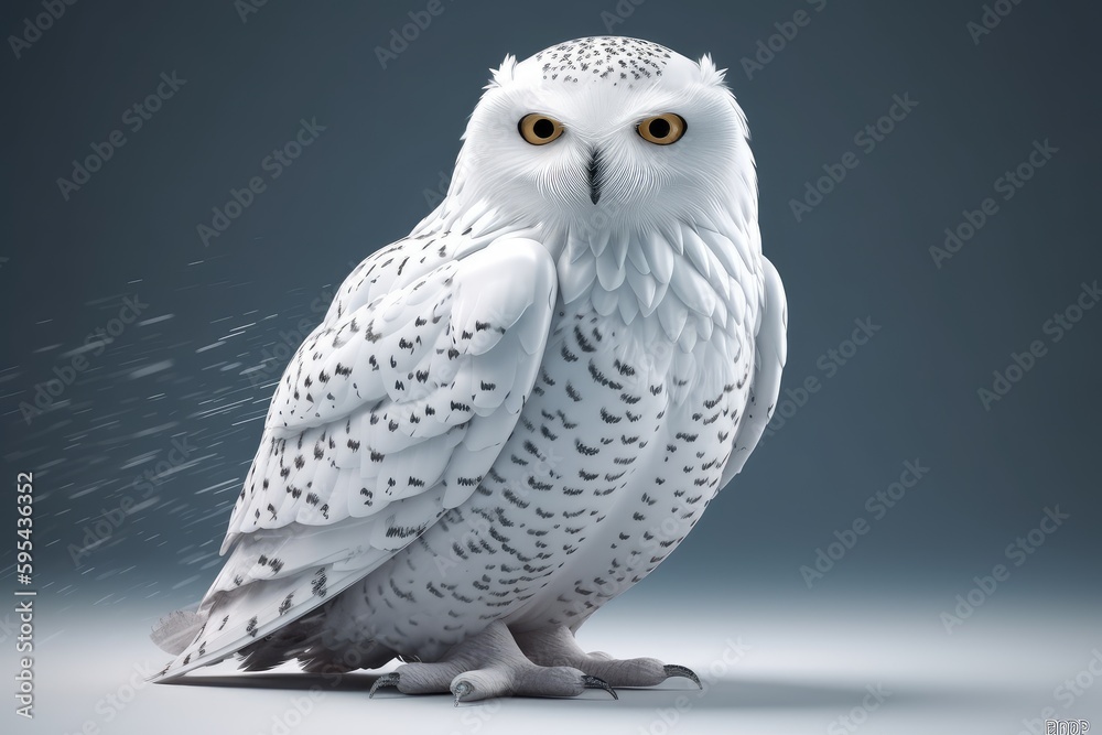 snowy owl on a branch snowy owl on a branch