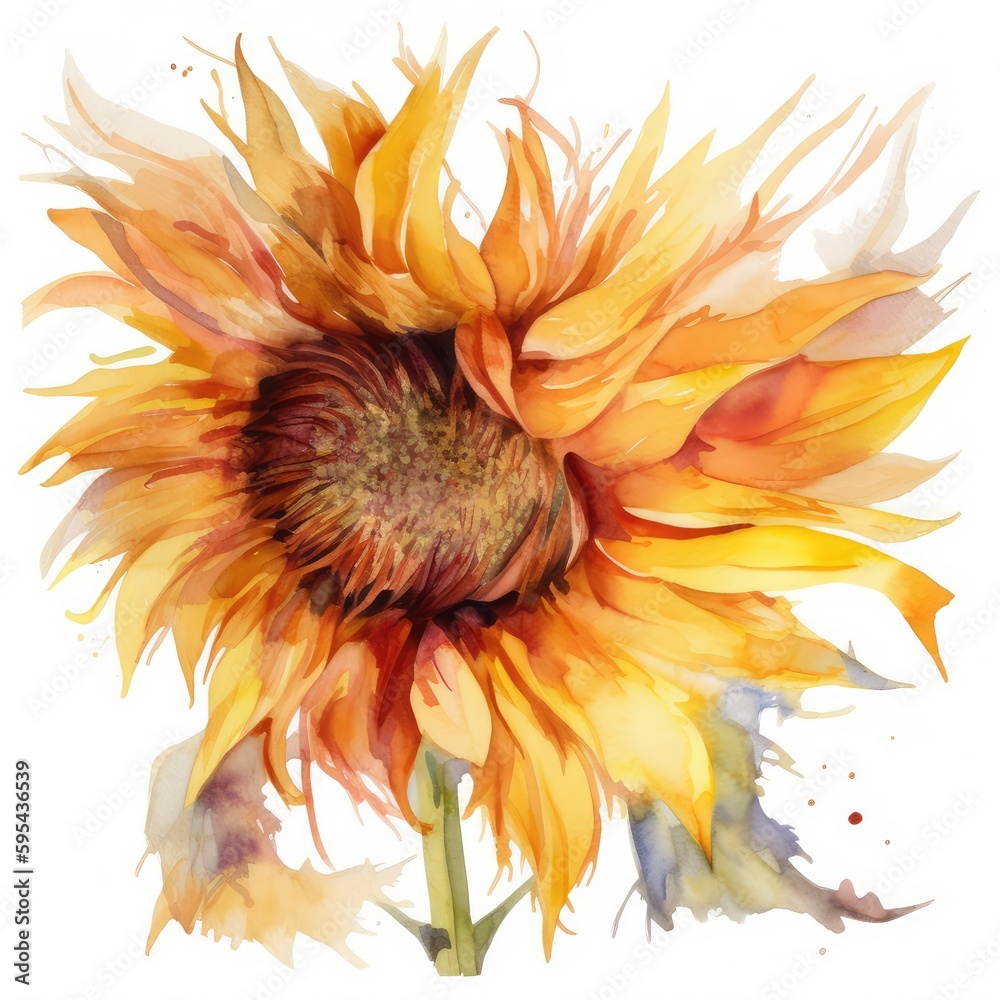Obraz premium sunflower isolated on white