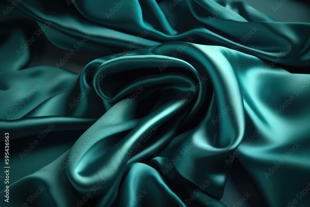 Obraz premium green satin background