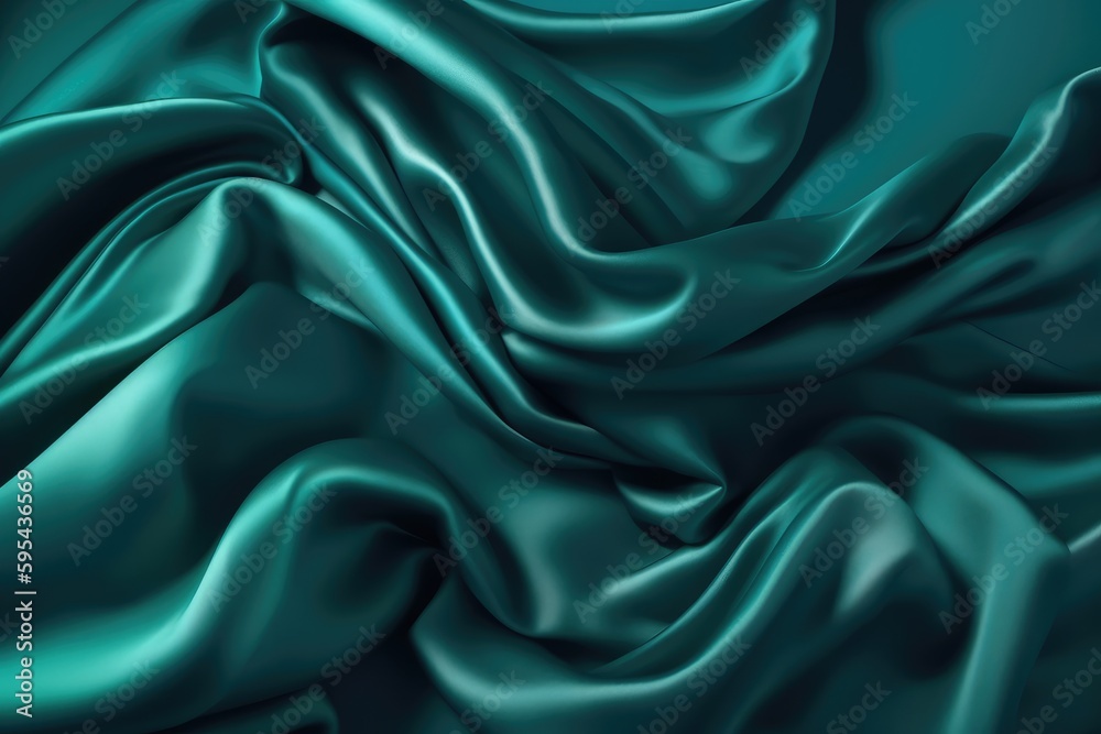 Obraz premium green satin background
