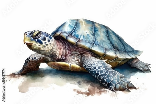 turtle on a white background
