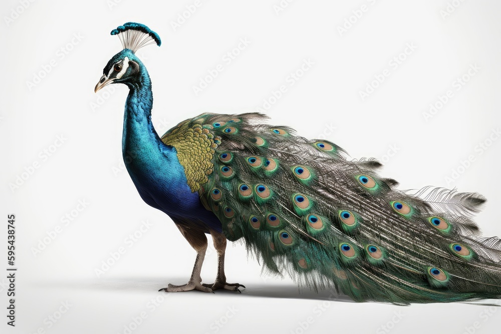 Fototapeta premium peacock with feathers