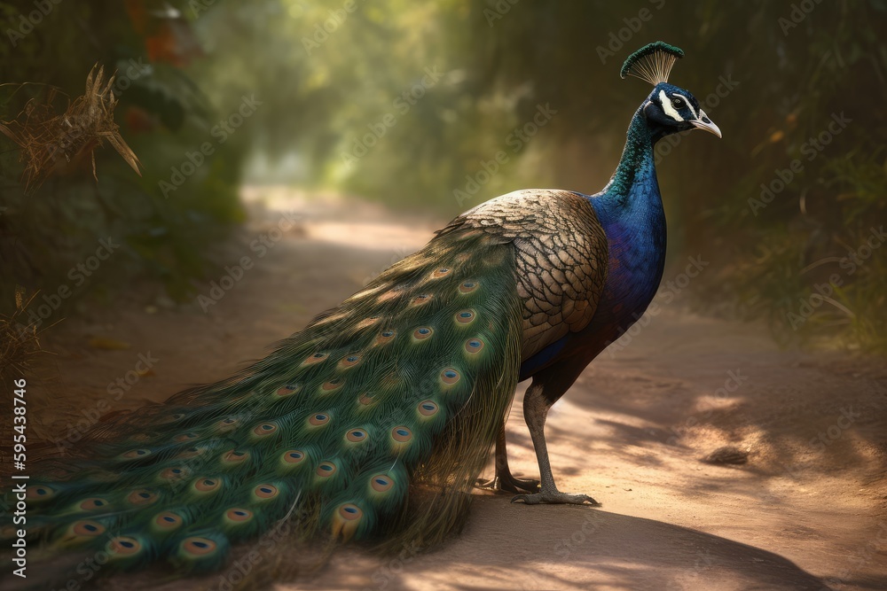 Obraz premium peacock with feathers