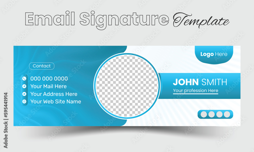 Abstract Modern Email Signature template Abstract Modern Email Signature template