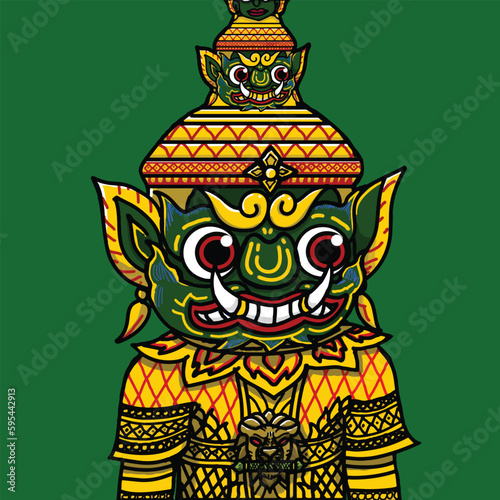 Tos-Sa-Kan is a character that exists in the story of the Ramayana, a very powerful giant. and is a rival to Rama which haunting spirit Knowing this very well that if possessed by the Tos-Sa-Kan doll 
