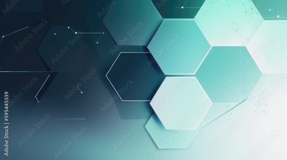 Abstract background with hexagons, AI generated Abstract background with hexagons, AI generated