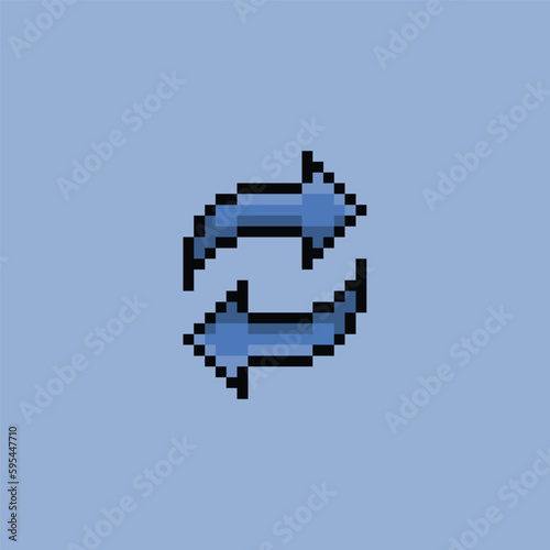 pixel art share icon using blue color icon,good for your project and business.