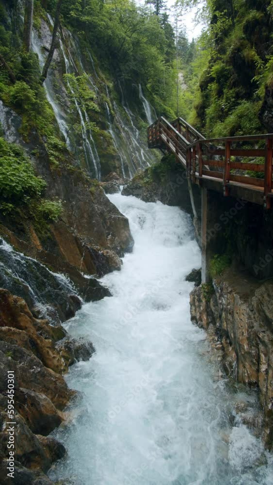 Wimbachklamm gorge in Southern Bavaria, Germany. Wimbachklamm gorge in Southern Bavaria, Germany.