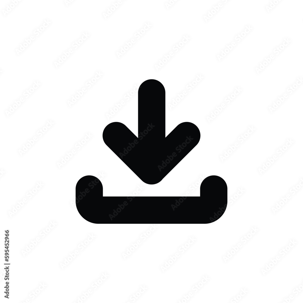 Download icon isolated on white background. Load internet data symbol. Trendy and modern icon in 3d style for web design. Download icon isolated on white background. Load internet data symbol. Trendy and modern icon in 3d style for web design.