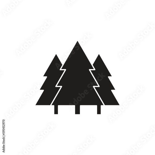 Fir tree forest, spruce tre...