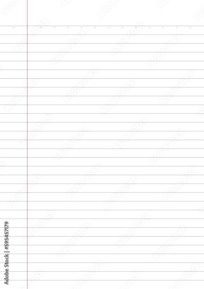Notebook paper background. Lined notebook paper Notebook paper background. Lined notebook paper