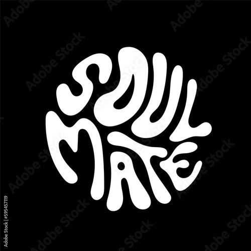 Aesthetic soulmate quotes design