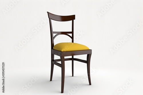 Chair on white background isolated 3d render