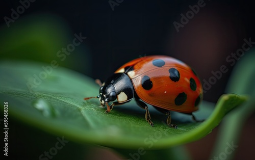 ladybug on a leaf © foo