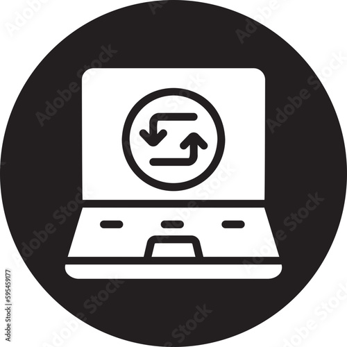 synchronize glyph icon