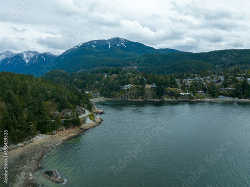 Aerial View of the Scenic Landscape at Horseshoe Bay and Gleneagles