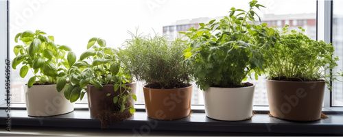 Indoor plant pot, generative ai