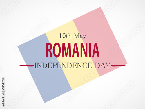 Independence day Romania, Vector background. National day.