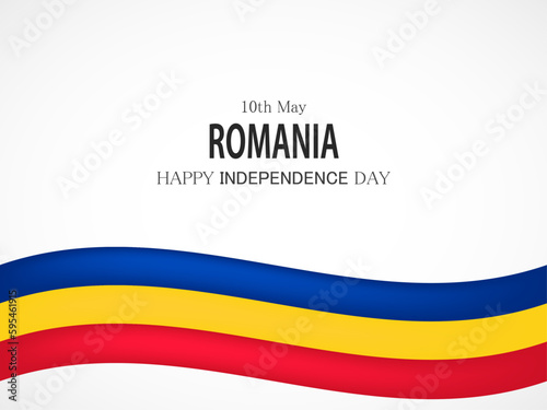 Independence day Romania, Vector background. National day.
