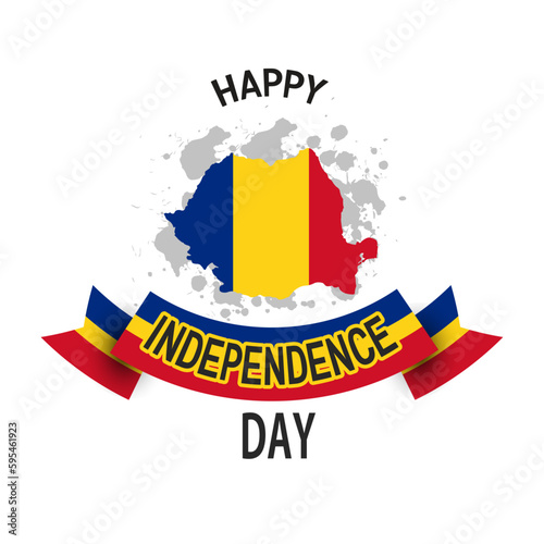 Independence day Romania, Vector background. National day.