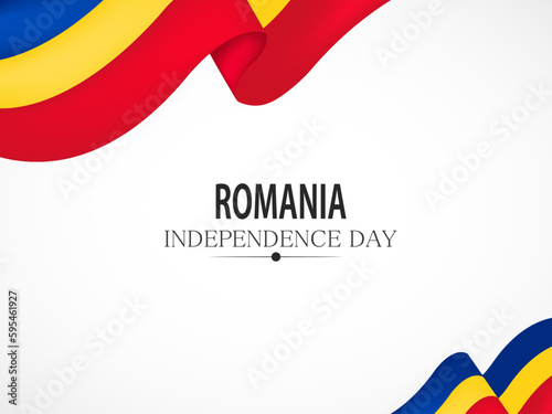 Independence day Romania, Vector background. National day.