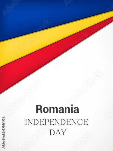 Independence day Romania, Vector background. National day.