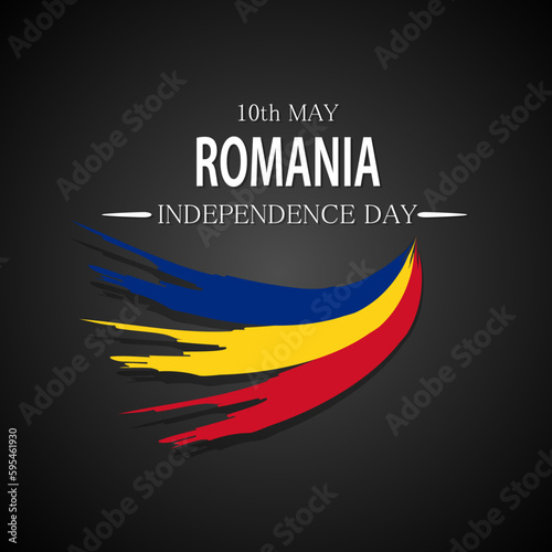 Independence day Romania, Vector background. National day.