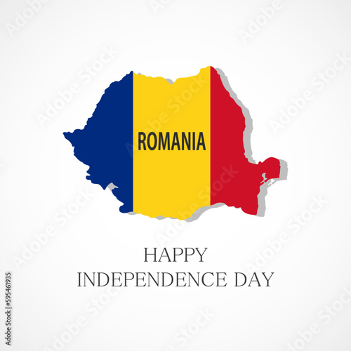 Independence day Romania, Vector background. National day.