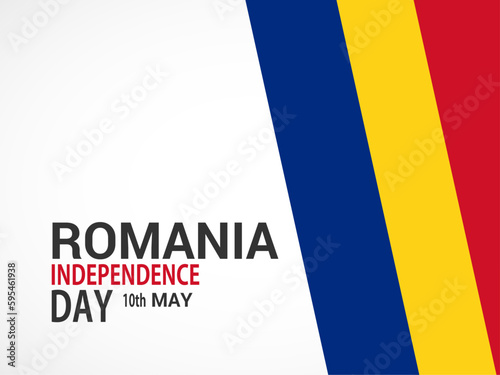 Independence day Romania, Vector background. National day.