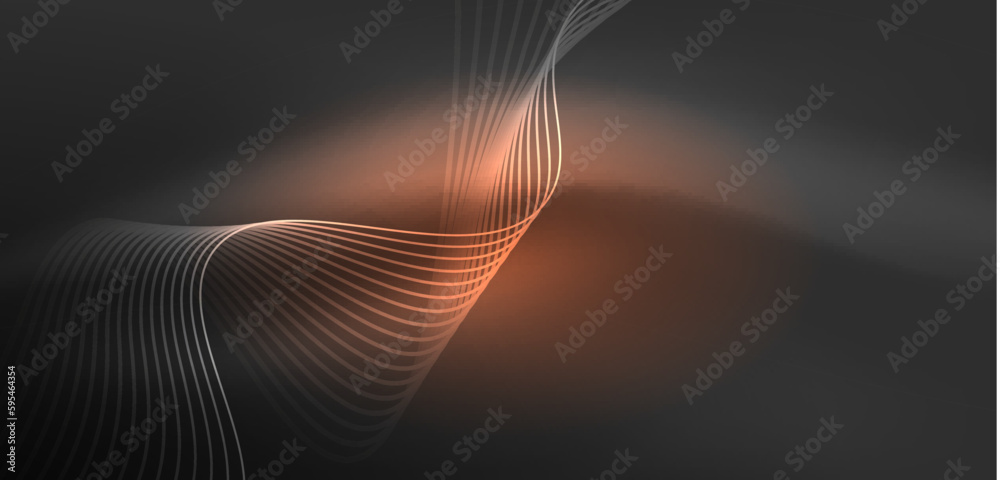 Abstract background neon wave. Hi-tech design for wallpaper, banner, background, landing page, wall art, invitation, prints, posters Abstract background neon wave. Hi-tech design for wallpaper, banner, background, landing page, wall art, invitation, prints, posters