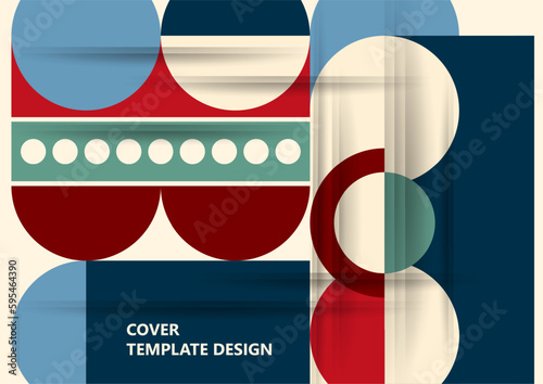 Modern laconic geometric composition for cards, heading, invitation, poster, social networks, publications after publication. Vector
